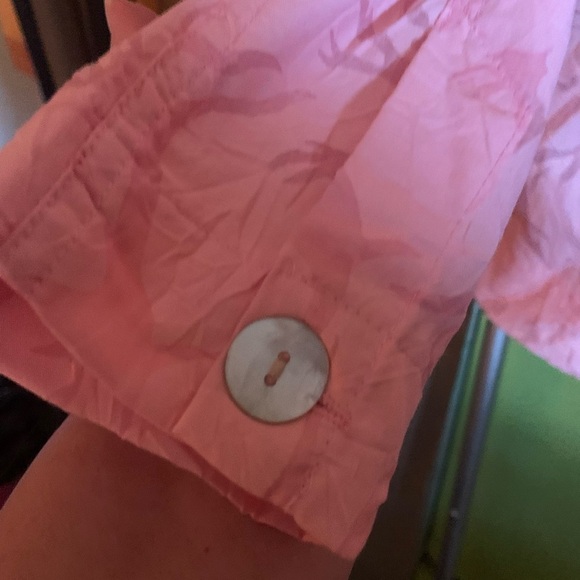 NWT Denim & Co Women’s Pink Button Down Blouse Size Small - Picture 3 of 10